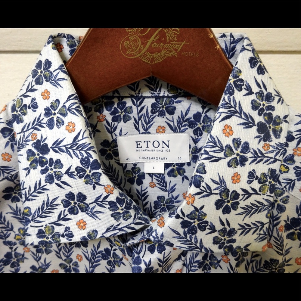 ETON Contemporary Fit Twill 16 41